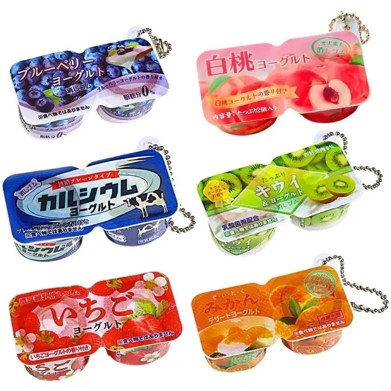 llavero yogurt robz yogurt y realista para decoración relajación