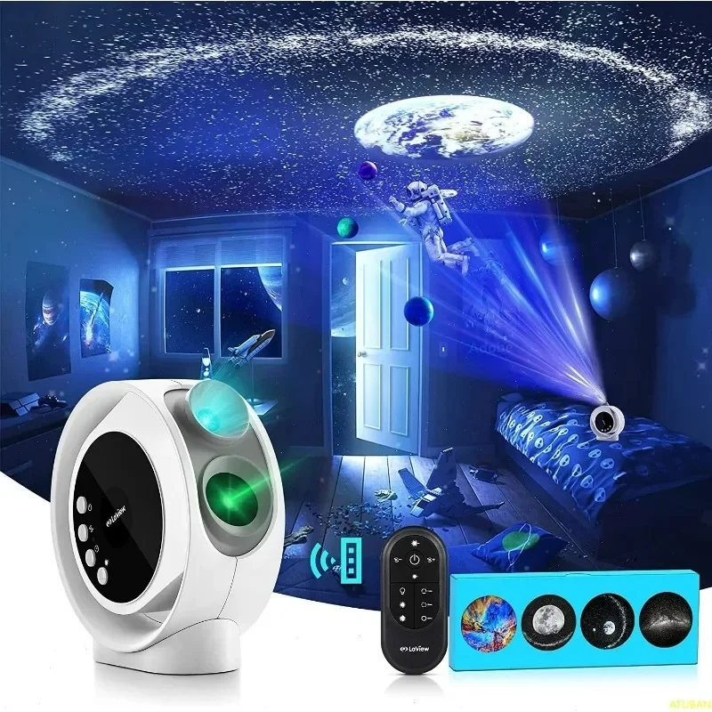 Planetarium Star Projector Galaxy Starry Sky Top Atmosphere Light with Remote Control Night Light for Room Decor Children\'s Gift