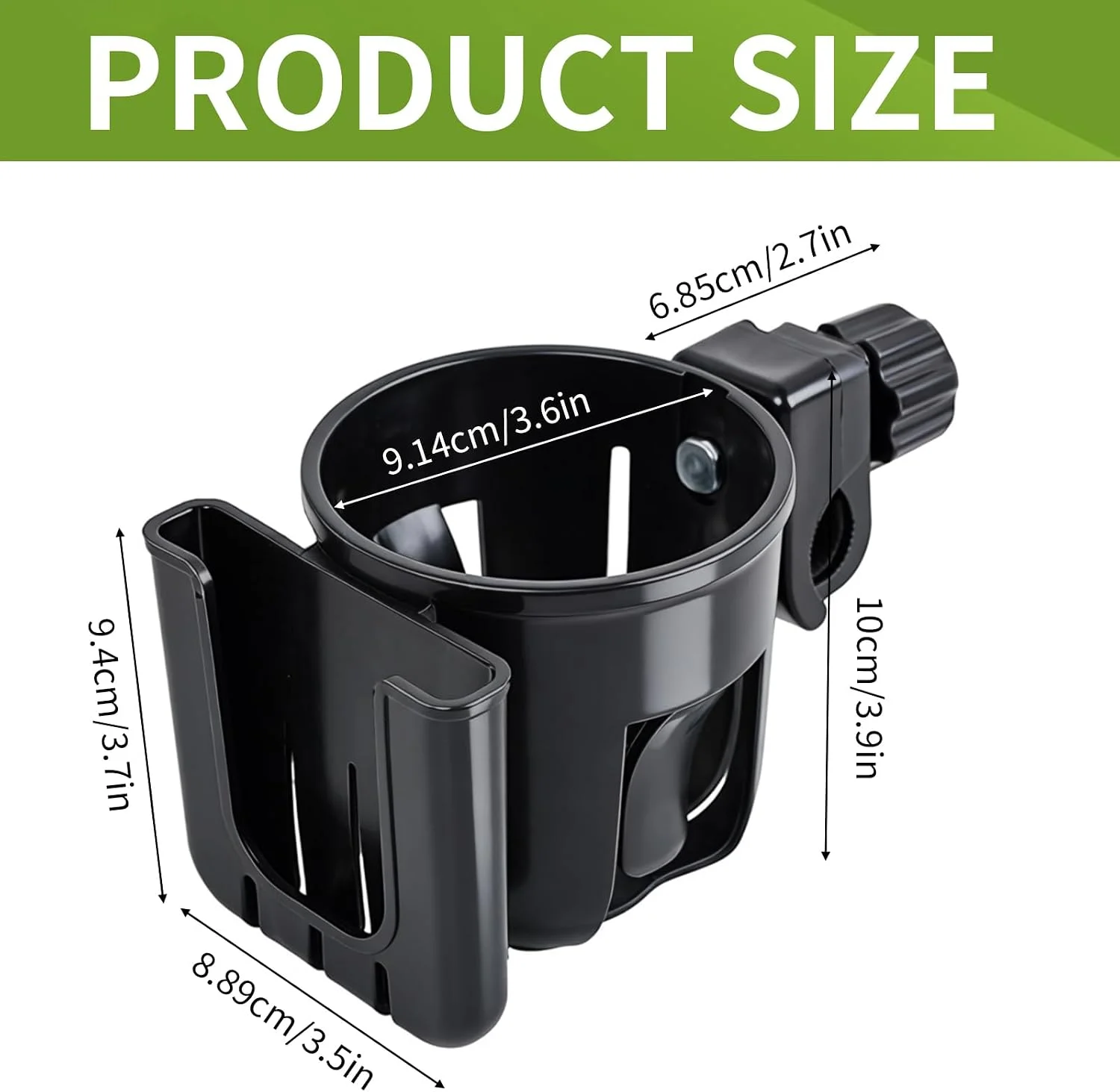 1 Piece Electric Motorcycle Cup Holder, 2-in-1 Phone Storage Rack and Cup Holder, Baby Stroller Electric Bike Water Bottle Holder, Phone Holder, Children's Bicycle Milk Tea Holder