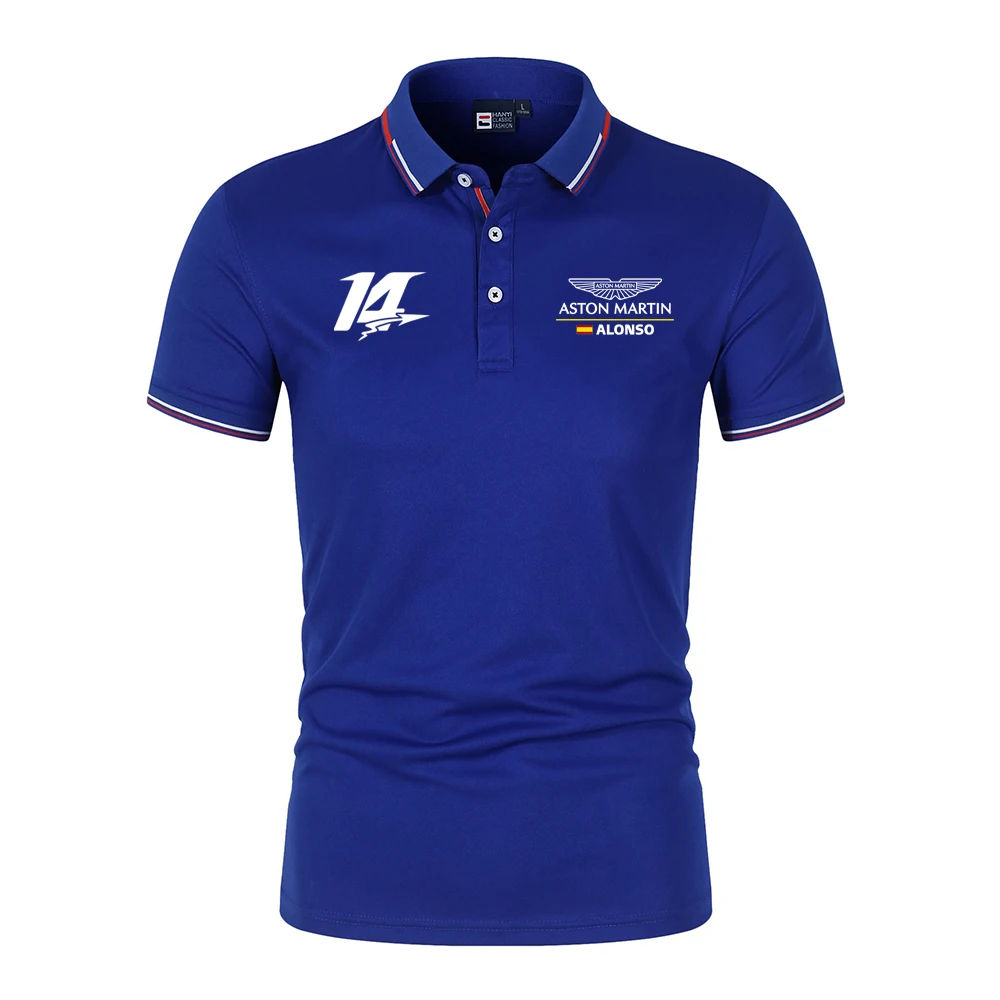 

Мужская спортивная рубашка-поло Aston Martin Racing Team, летняя коллекция 2026, модный мужской топ-поло с коротким рукавом