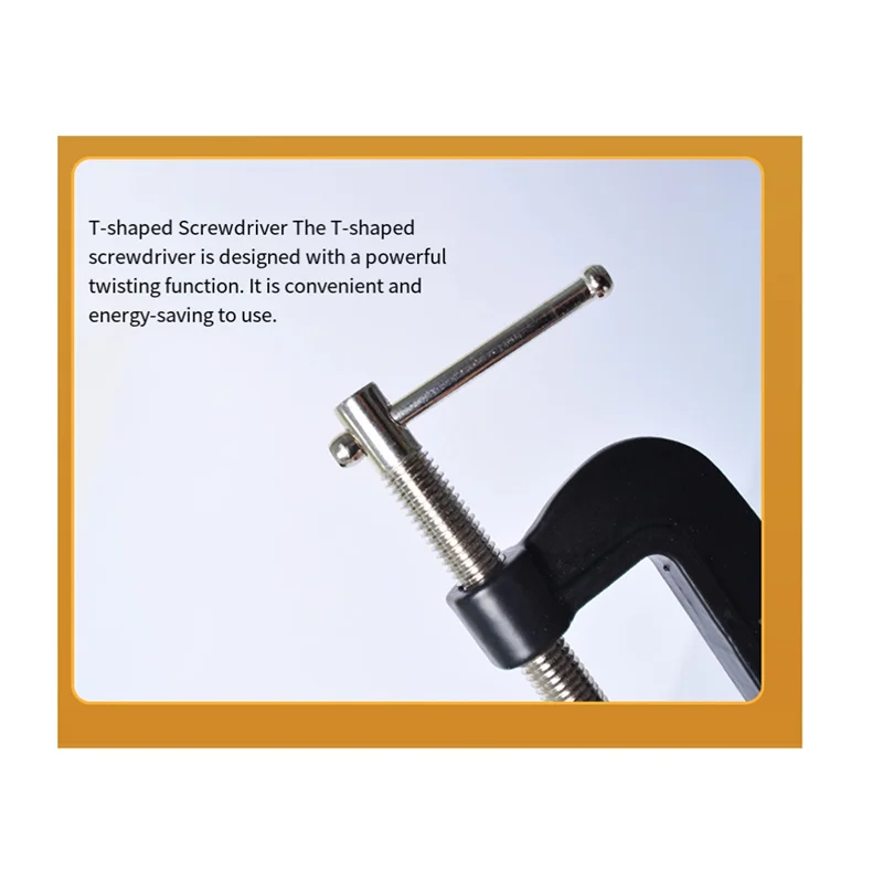 

SOFT-3PCS Versatile G Clamp Grip Set: C Clamps For Woodworking And Metal Work, Sizes 25Mm/50Mm/75Mm (1", 2", 3")