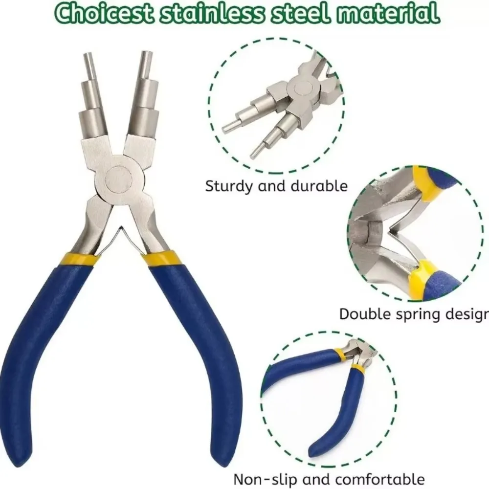 Multifunctional Nylon Jaw Protective Tip Flat Mouth Pliers, Hot Sale Jewelry Craft Hand Tool Wholesale Supply