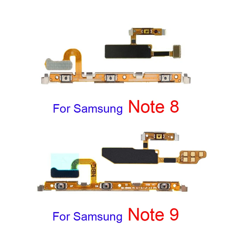 Für Samsung Galaxy Note 8 9 10 Lite plus 10 20 Ultra Phone neue Lautstärke an Aus-Taste interne Flex kabel teile