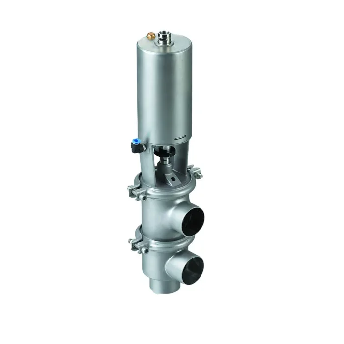 Food Grade Sanitary Stainless Steel 304 316L Mix-proof Valve Hygienic Anti-mix Valve