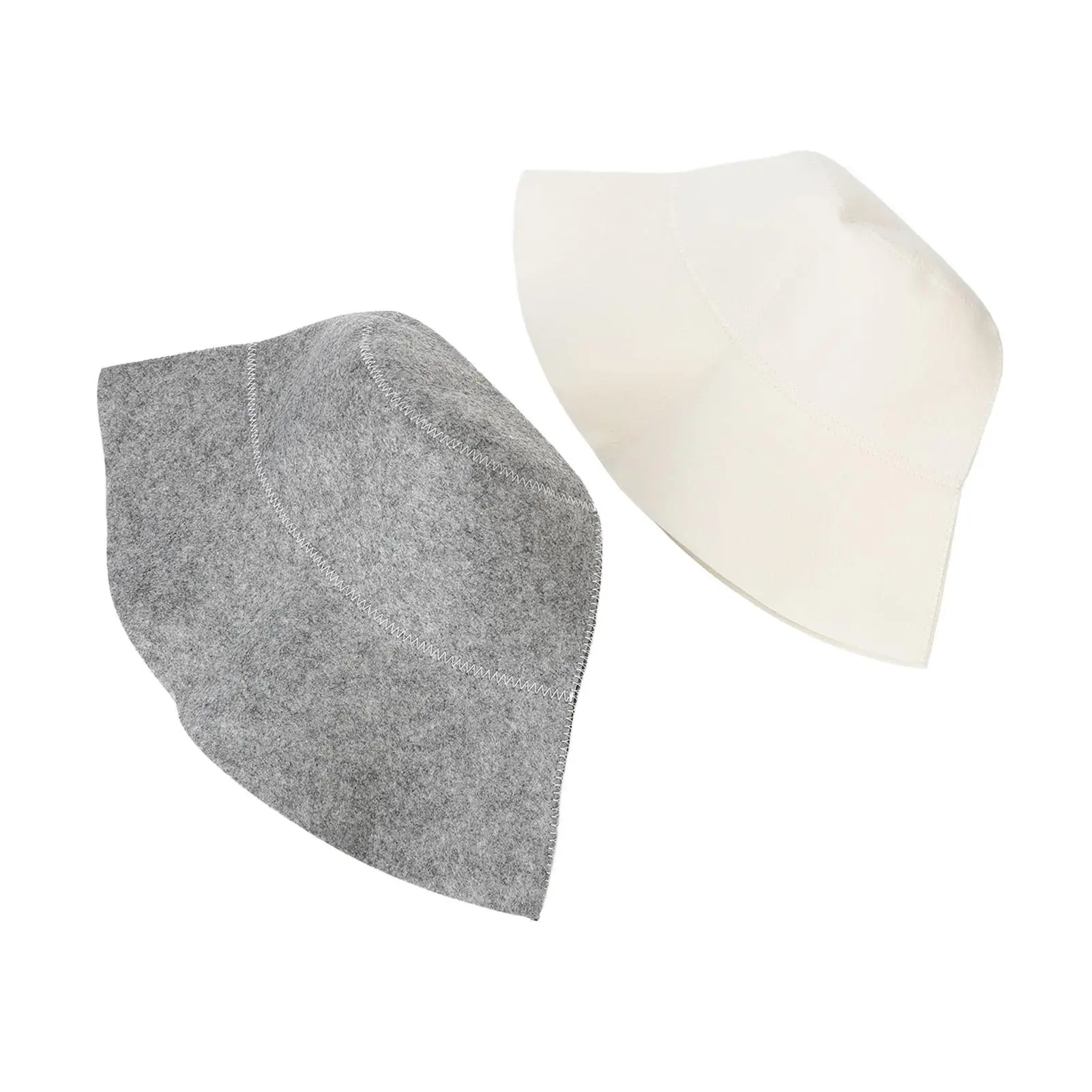 قبعة ساونا ناعمة ماصة للماء للرجال، تصميم خفيف الوزن ومريح باللونين الأبيض والرمادي