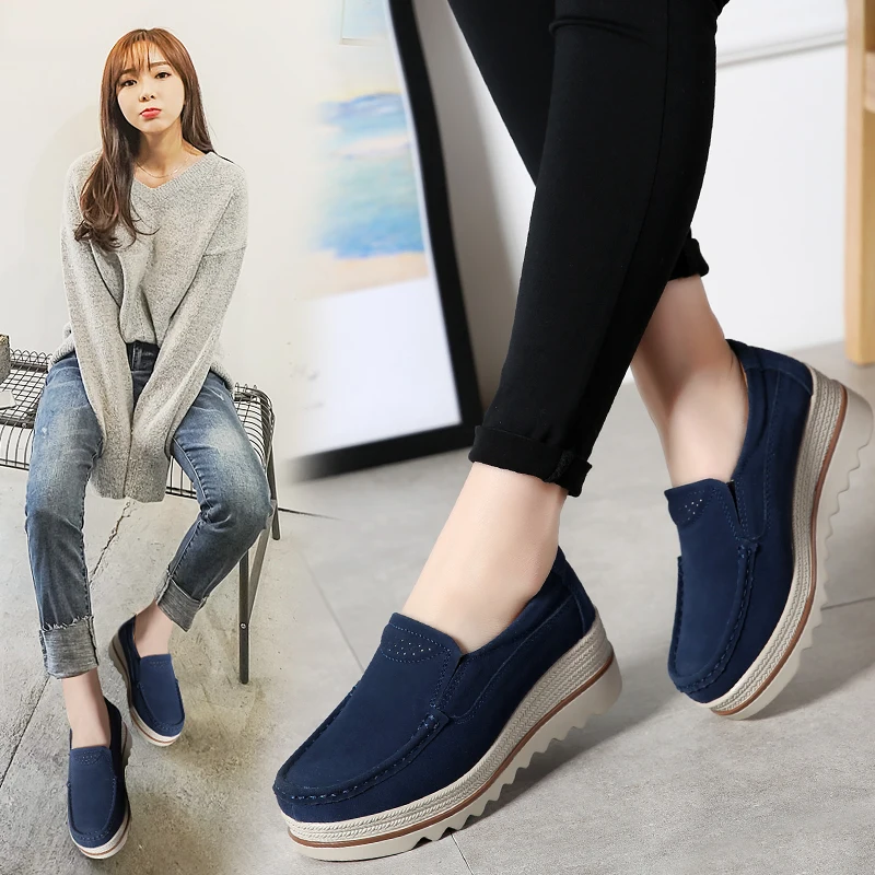 New Chunky Sneakers Women Shoes Fashion Platform Loafers Female Flats Trend Spring Casual Mom Vulcanized Shoes Sports Walking