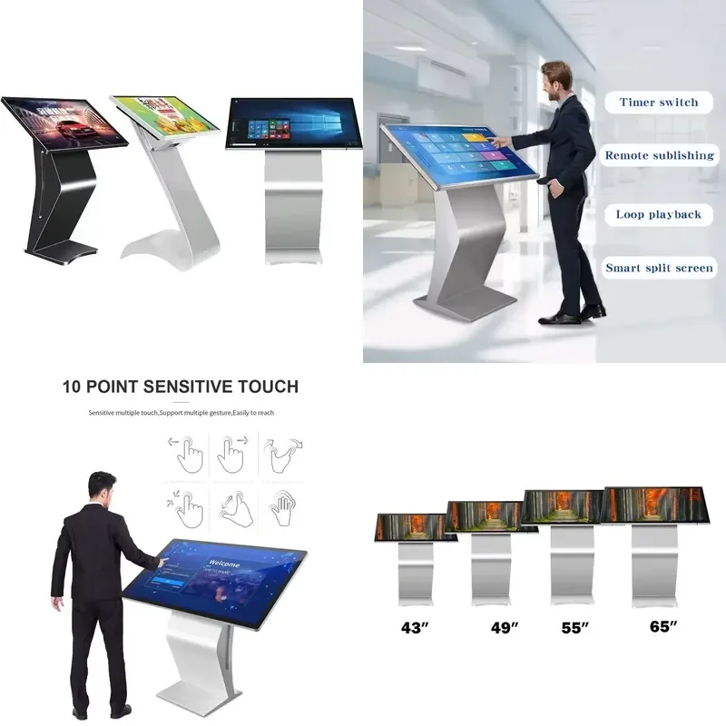 32 Inch Android Touch Screen Digital Signage Interactive LCD Display Advertising Player Multimedia Query Kiosk for Store Mall