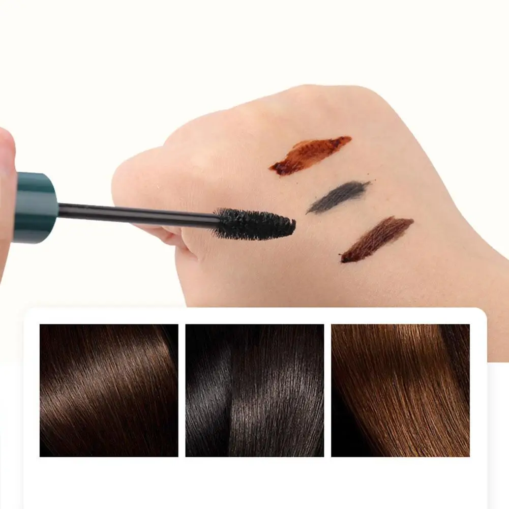 Black/brown Temporary Hair Color Brush Diy Hair Color One- White Cream Hair Dye Cover Wax Mascara Makeup Cosmetics