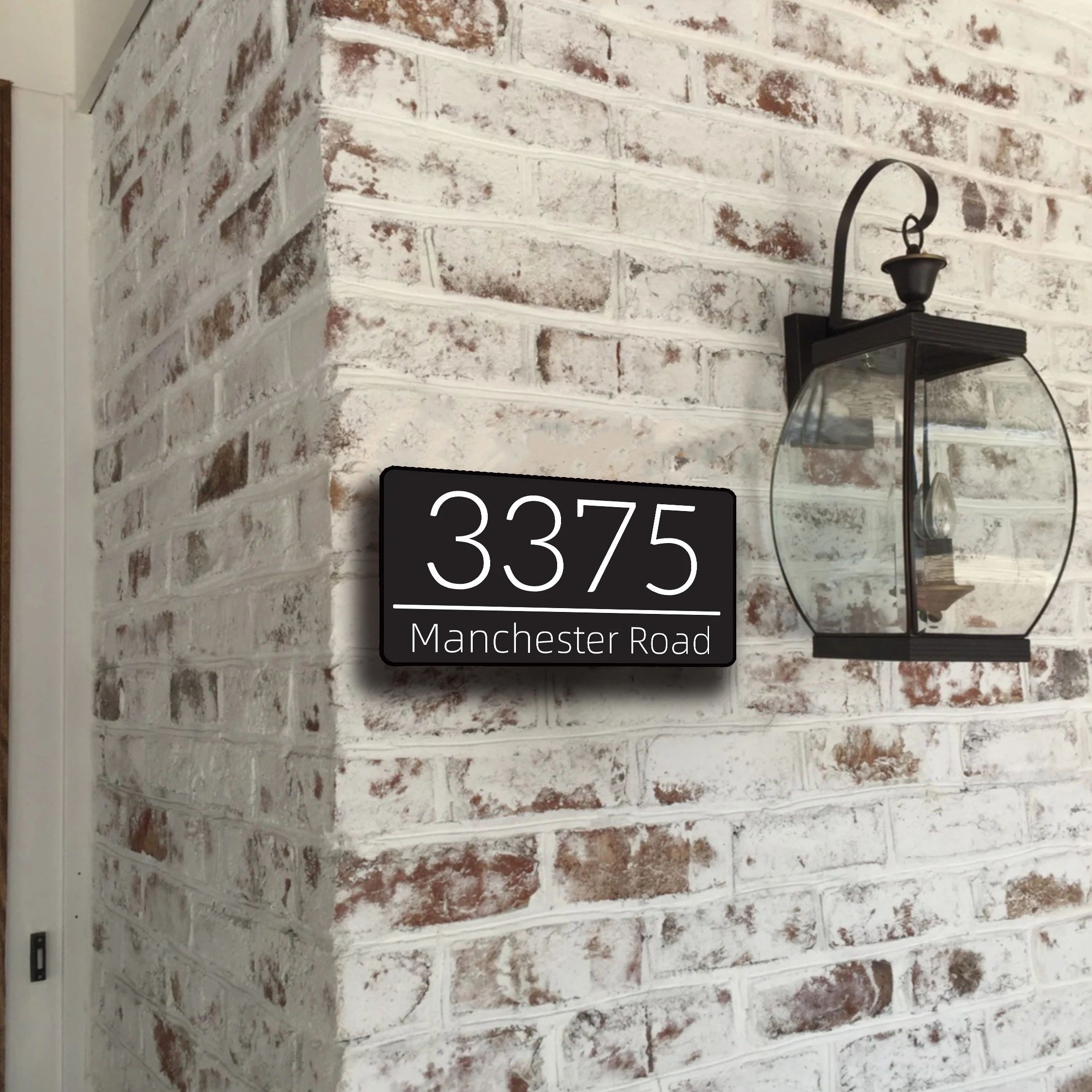 Modern Personalized Custom Luxury Acrylic House Number Floating Sign Door Address Name Gate Plaques Outdoor Home Decor Plates