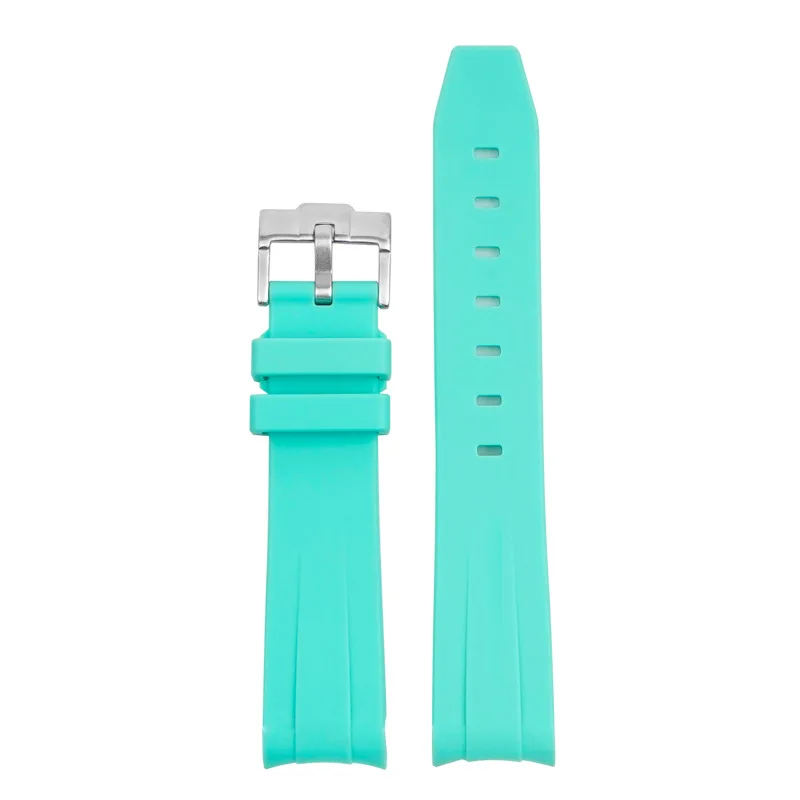 Silikon-Uhrenarmband für Omega X Swatch Joint MoonSwatch Planet, gebogenes Ende, TPU-Gummiband, Herren Damen Tauchsport-Uhrenarmband 20mm