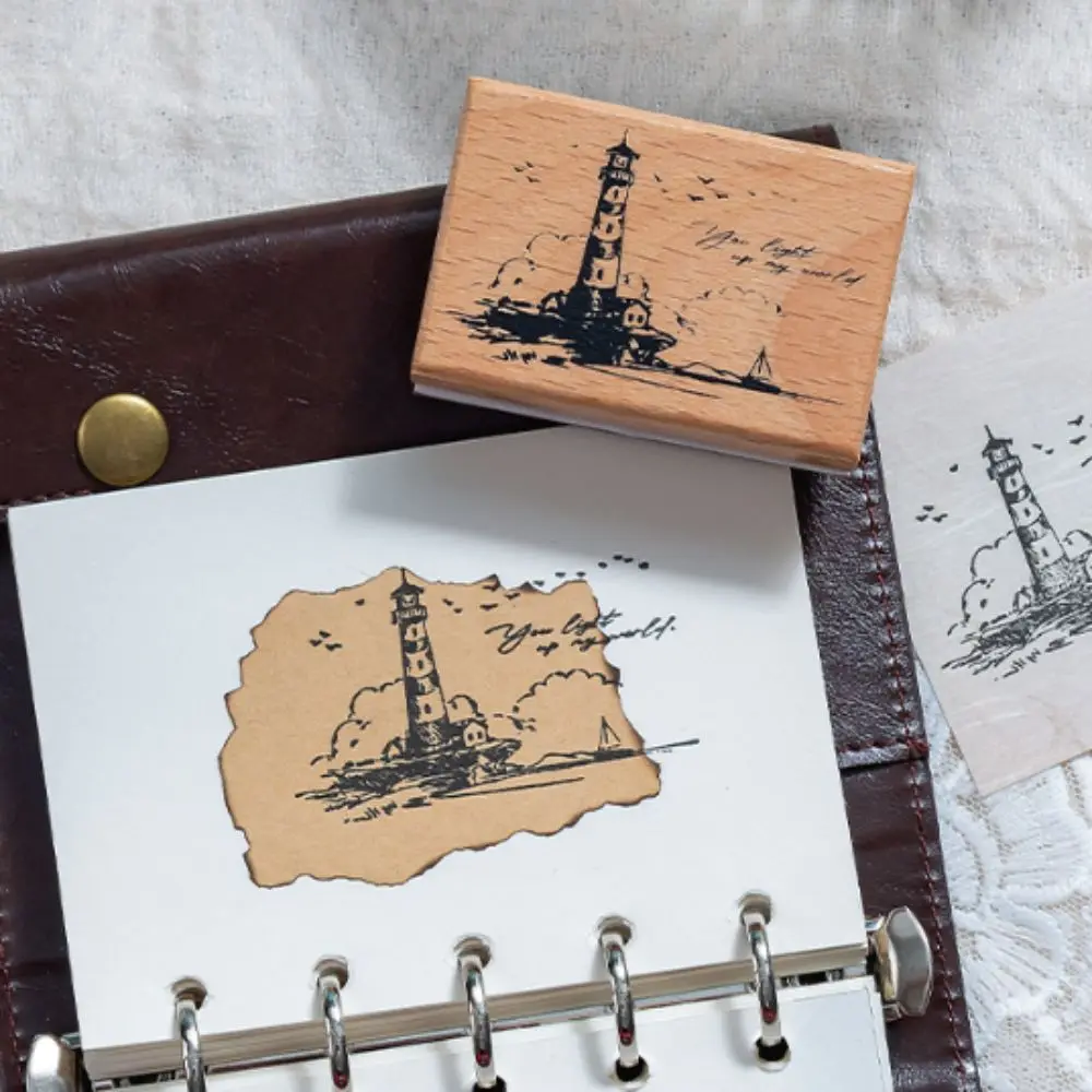 Smooth Natural Beech Wood Beech Wood Journal Stamps Clean Clear Imprints Multiple Vintage Patterns Rubber Stamp Heads
