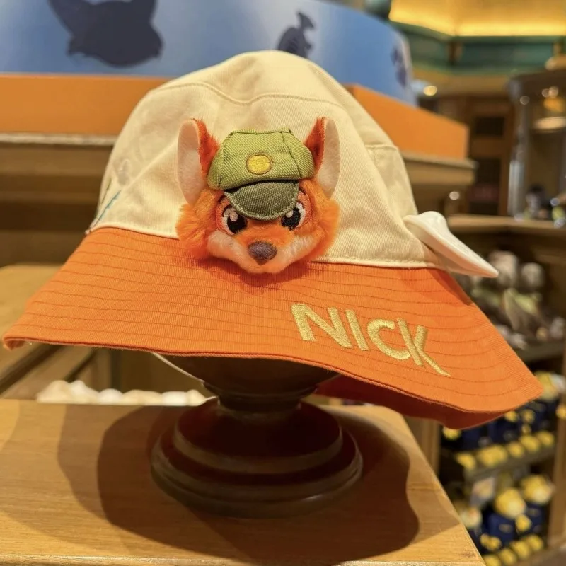 ديزني قبعة جديدة جودي Firefox نيك الصيف التظليل الكرتون لطيف الترفيه تنوعا السفر في الهواء الطلق واسعة حافة قبعة زوجين هدية