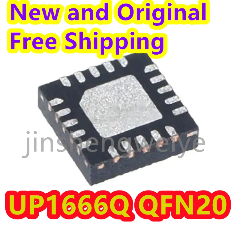 5PCS UP1666QQKF UP1666Q QFN-20 Synchronous Rectifier Buck Controller IC Chip In Stock Good Quality