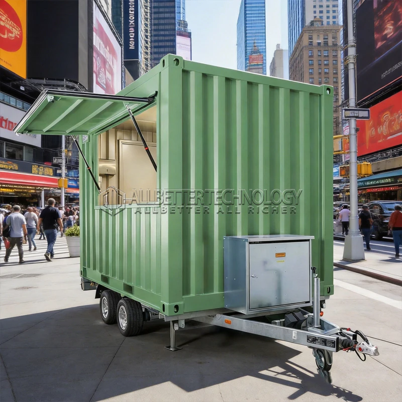 Allbetter Custom Built Food Truck Mobile Kitchen Trailer Pizza Oven Grill Fryer Ice Cream Station Hot Dog Taco Concession