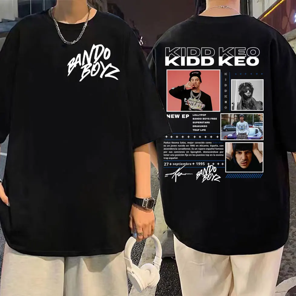 

Rapper Kidd Keo Bando Boyz Graphic T Shirt Fashion Hip Hop Short Sleeve T-shirt Men's Women's High Quality Cotton Loose T-shirts