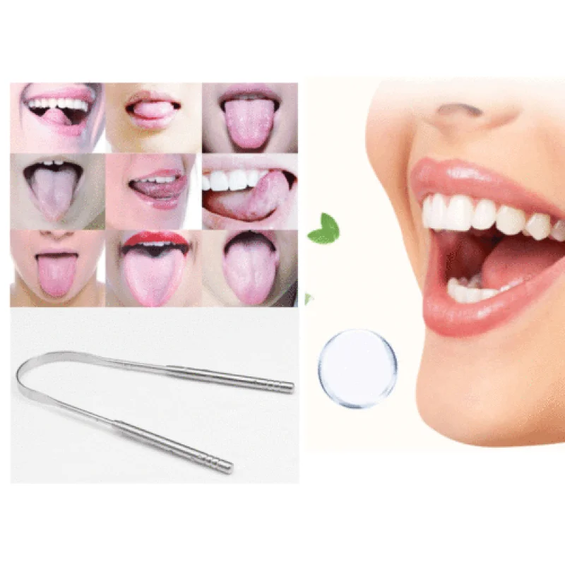 

Hot Stainless Steel Tongue Cleaning Scraper Fresh Air Oral Cleaning Agent Oral Care Cleaning Tool Oral Cleaning