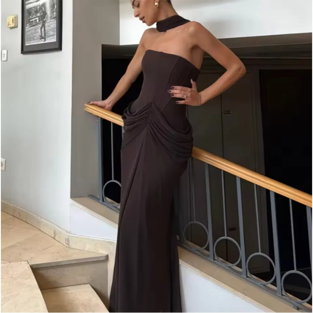 robe-de-soiree-sirene-marron-fonce-sans-bretelles-avec-echarpe-de-cou-amovible-corsage-corset-taille-froncee-robe-de-bal-formelle-taille-personnalisee