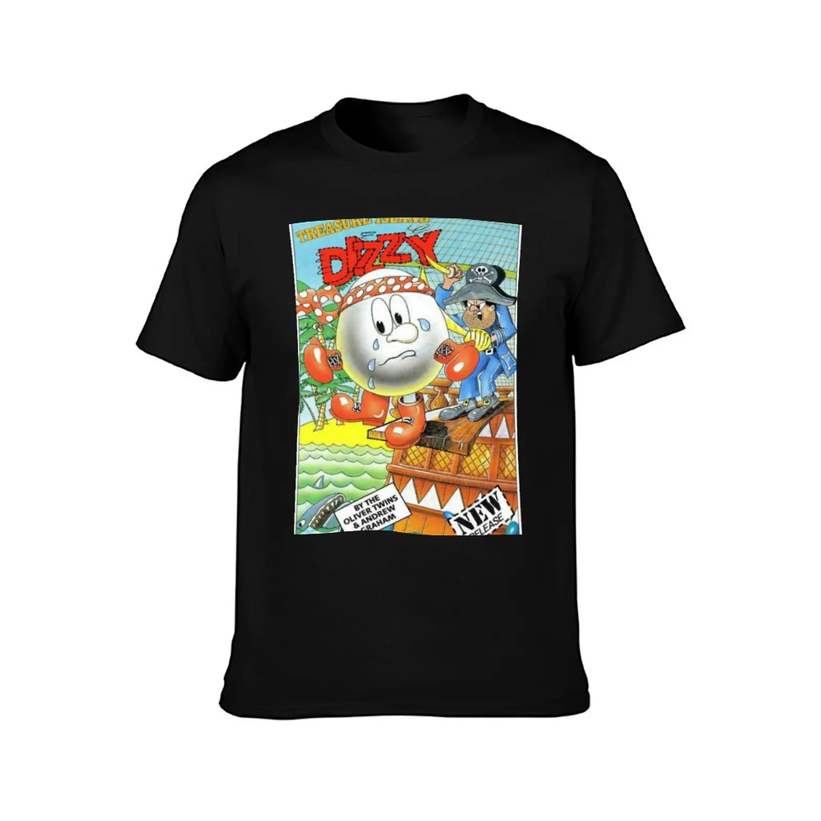 ZX Spectrum Treasure Island Dizzy T-Shirt Large Size Basic Casual T-Shirt