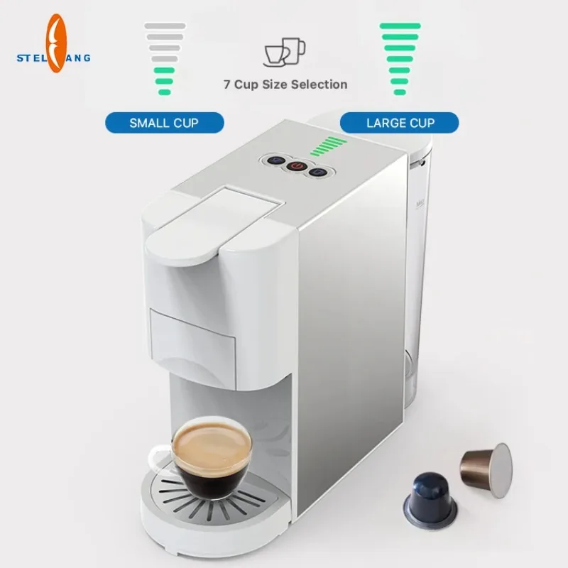Intelligent Library Stainless Steel DG Capsules Coffee Poweder Coffee Pod 3 In 1 CompatibilityCoffee Maker For Househol