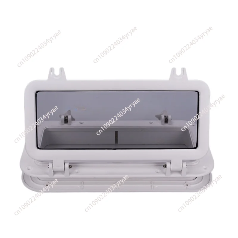 Yacht RV Porthole Sunroof Toolbox Lid Window Boat Window Rectangle Black