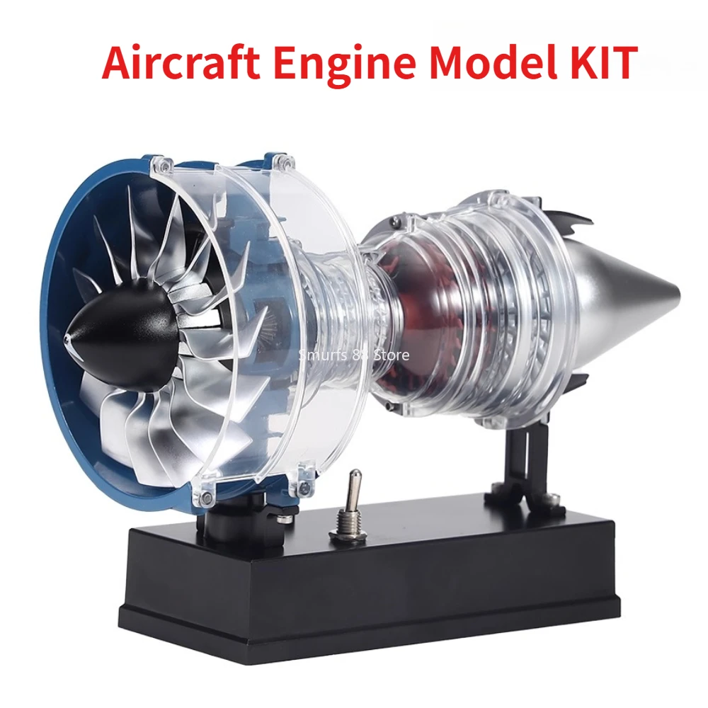 TECHING C919 항공기 엔진 모델 조립 키트 DIY 풀 메탈 TR900 터보팬 모델 장식물 물리 실험 모델 장난감