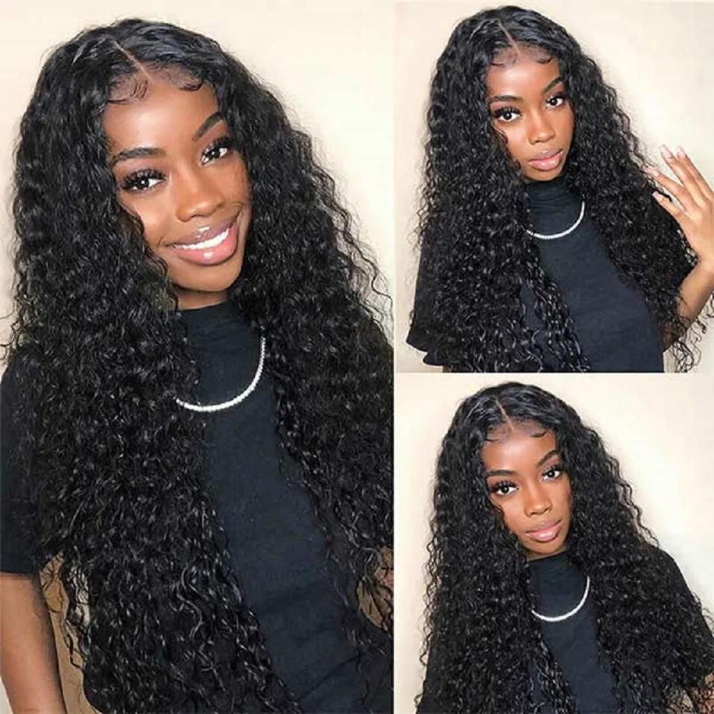 

13x4 Water Wave Lace Front Wigs Curly Human Hair Wig Wet And Wavy HD Lace Front Wigs Human Hair Pre Plucked High Density Wig