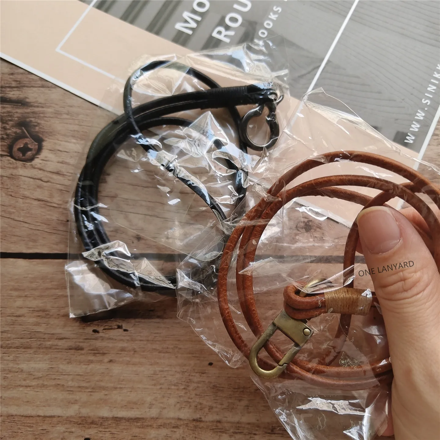 Brown Leather Phone Lanyard, Stylish Gift