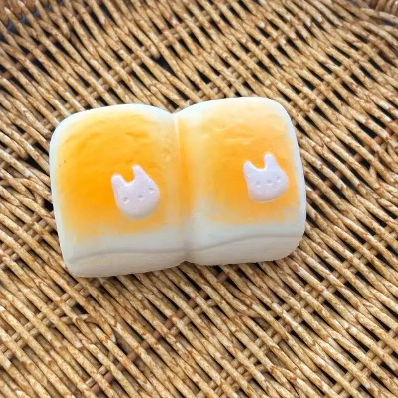 squishy Slow Rebound Bread Pinch Happy Bear Bread Crunchy and soft Wet Soft Touch Relieve Stress Toy Showdown Prop Creativity