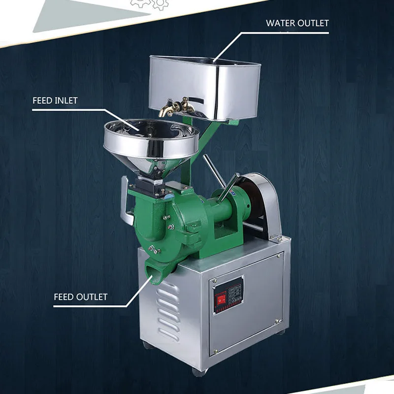 商業ライスグラインダー家庭用自動電気石グラインダーライスヌードル粉砕機