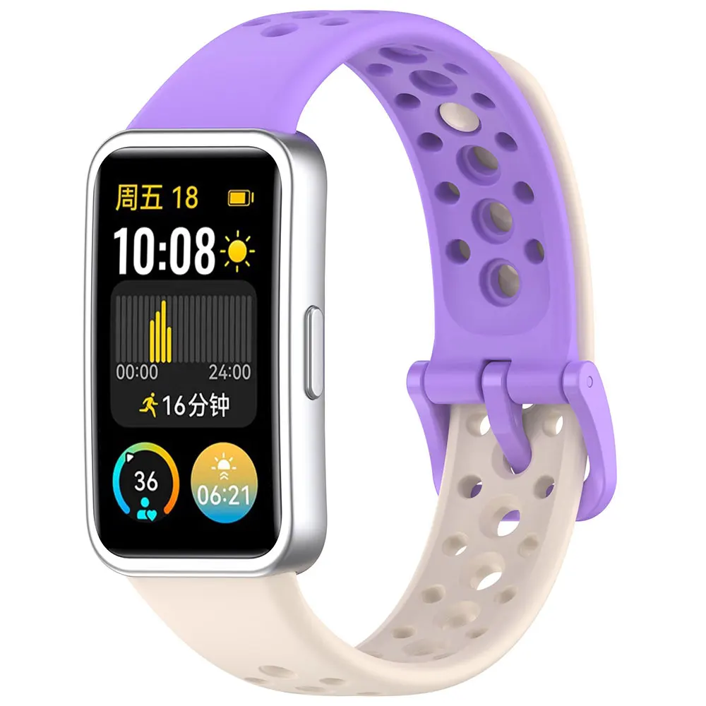 Watchband + 3D Protective Film for Huawei Band 9 Band9 Bracelet Sport Silicone Strap Huawei Band8 Correa Replacement Wristband
