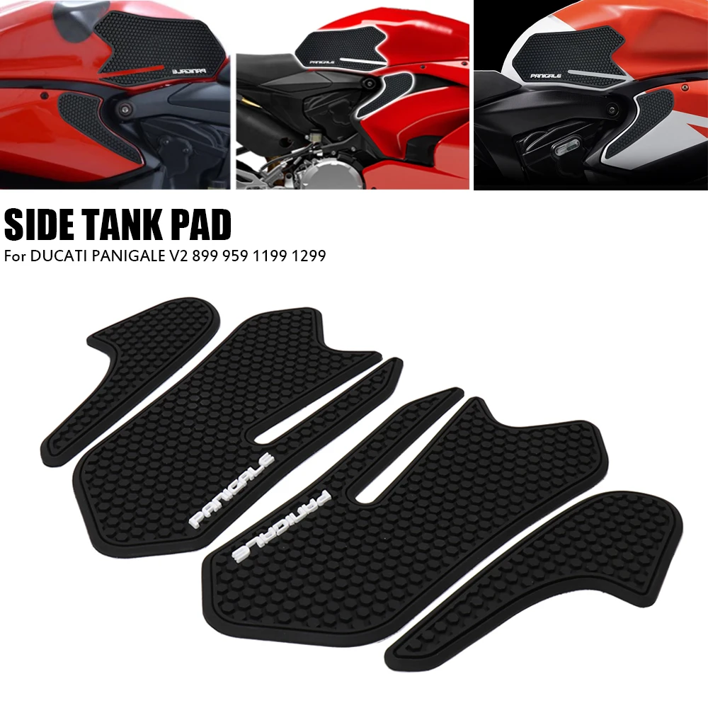 

Motorcycle Anti Slip Tank Pad Gas Knee Grip Traction Side Protector Stickers For DUCATI PANIGALE V2 899 959 1199 1299