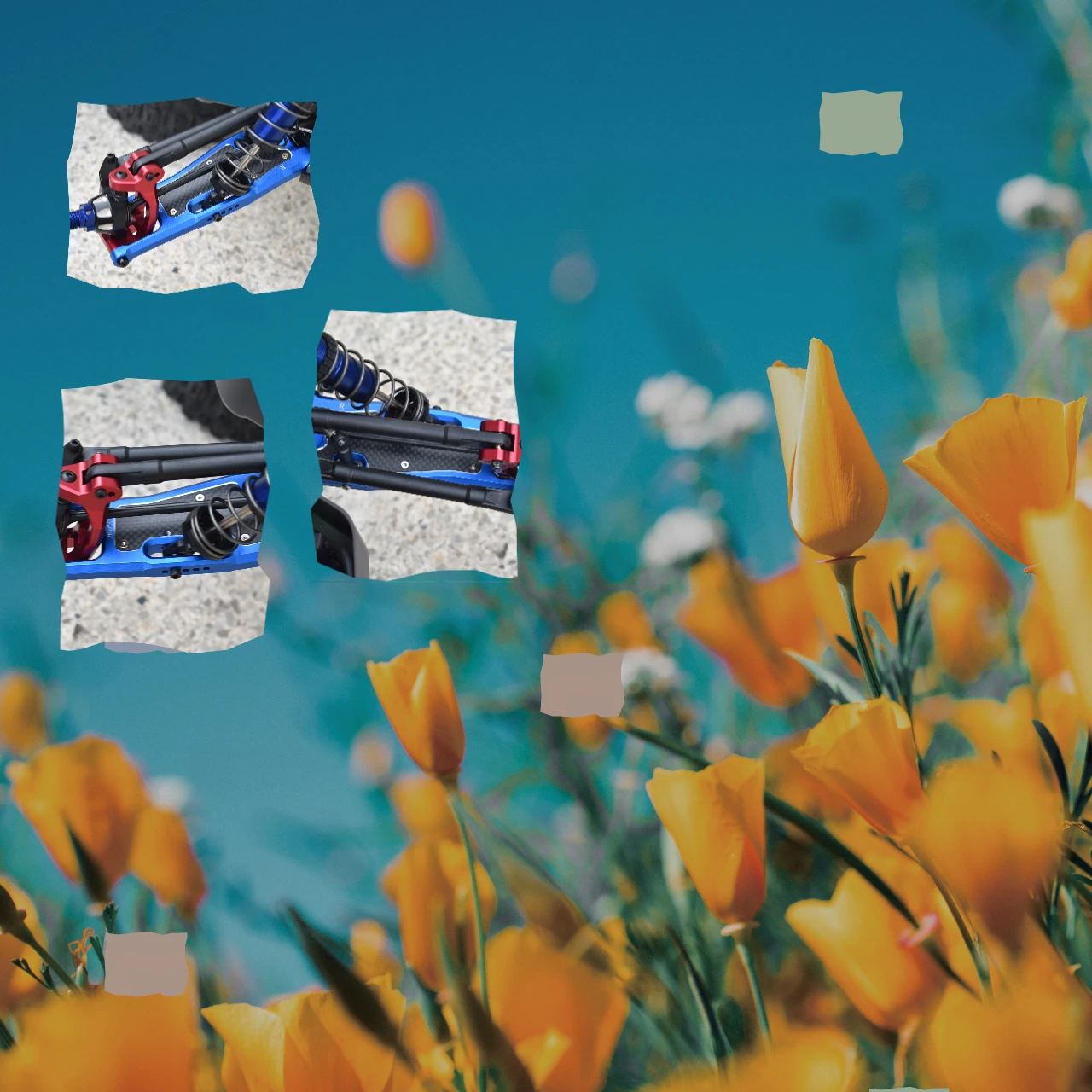 

GPM Aluminium Front Lower Arms for TRAXXAS 1/8 Sledge Monster Truck Part 95076-4 Lightweight High-Strength Upgrade