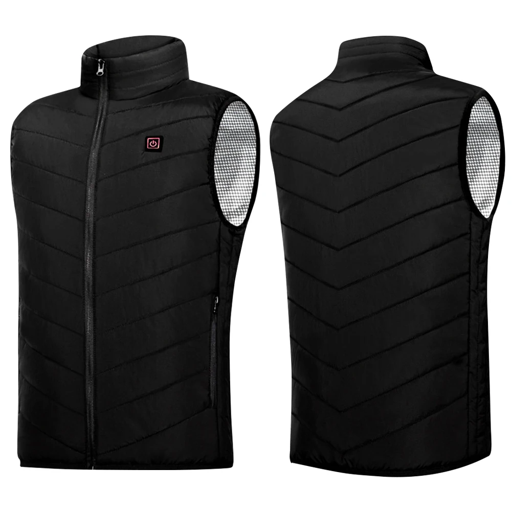 

Intelligent Thermal Vest Zipper USB Electric Thermal Warm Clothes 9 Areas Zone for Outdoor Hunting for Camping for Sports Hiking