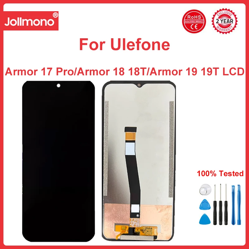 

NEW 6.58" For UleFone Armor 17 Pro LCD Display+Touch Screen Digitizer Assembly For Armor18 18T Armor 19 19T LCD Repair