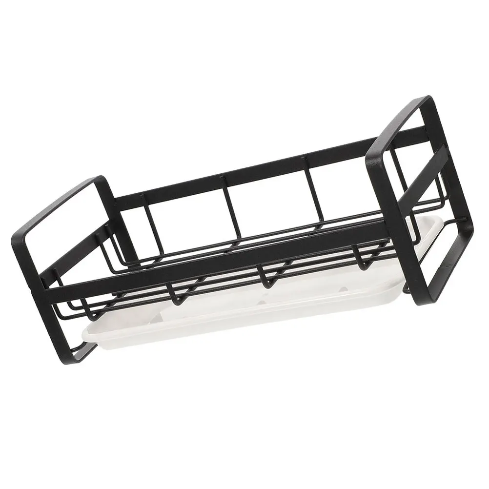 

Kitchen Sponge Holder Multifunctional Sink Caddy For Dishwashing Liquid Spherical Brush Hand Storage Drain Rack