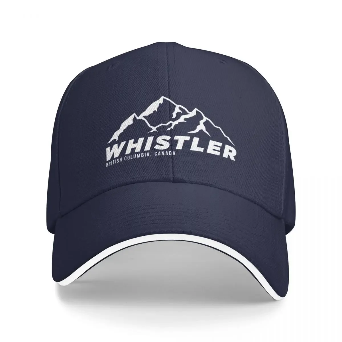 Ski Whistler B.C Canada Skiing and Mountain Biking Paradise Baseball Cap Military Cap Man Male New In Hat Hat Male Women'S