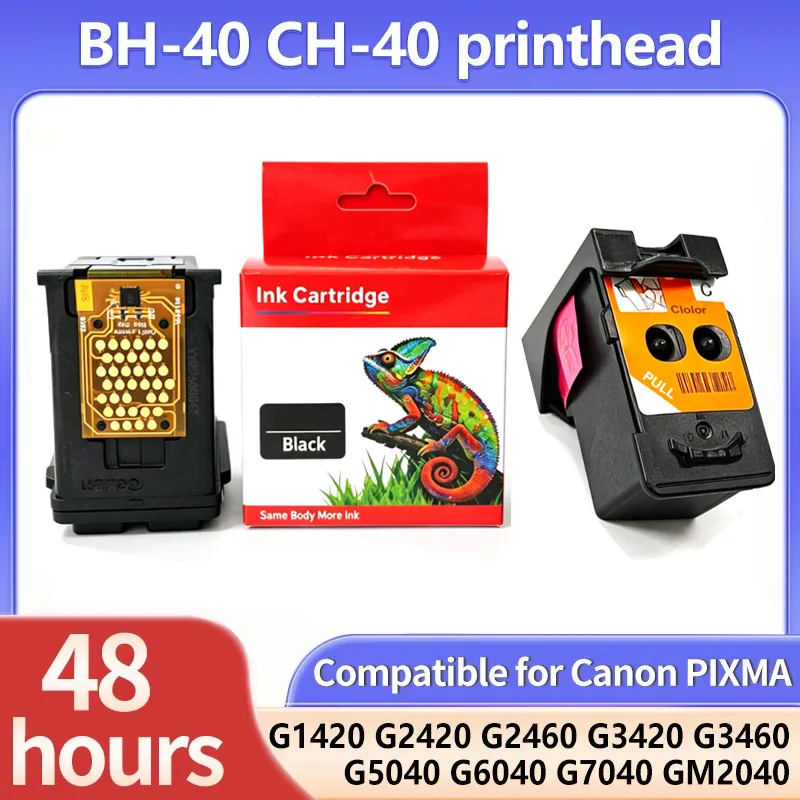BH40 CH40 BH-40 CH-40 printhead Compatible for Canon PIXMA G1420 G2420 G2460 G3420 G3460 G5040 G6040 G7040 GM2040 GM4040 Printer