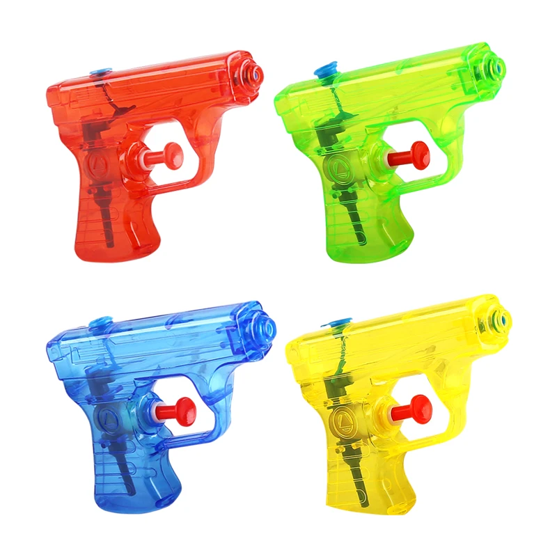 ปืนฉีดน้ําของเล่นเด็กแบบสุ่ม 4 ชิ้น ของเล่นชายหาด ของเล่นอาบน้ํา ปืนฉีดน้ําของเล่นแบบโต้ตอบสําหรับพ่อแม่และลูก-ของขวัญวันเกิดคริสต์มาส