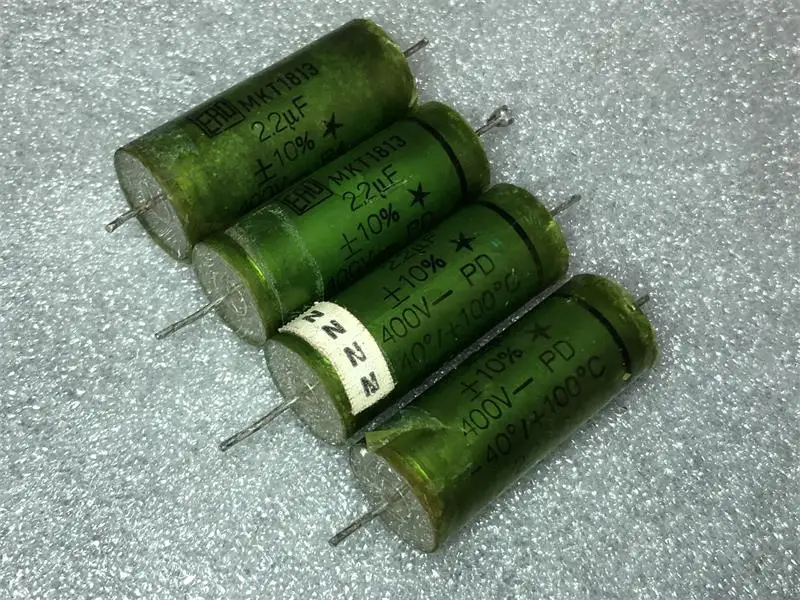 Disassemble Germany ERO Laiquendi MKT1813 Series 2.2UF100V Transparent Head Frequency Division electrodeless capacitor