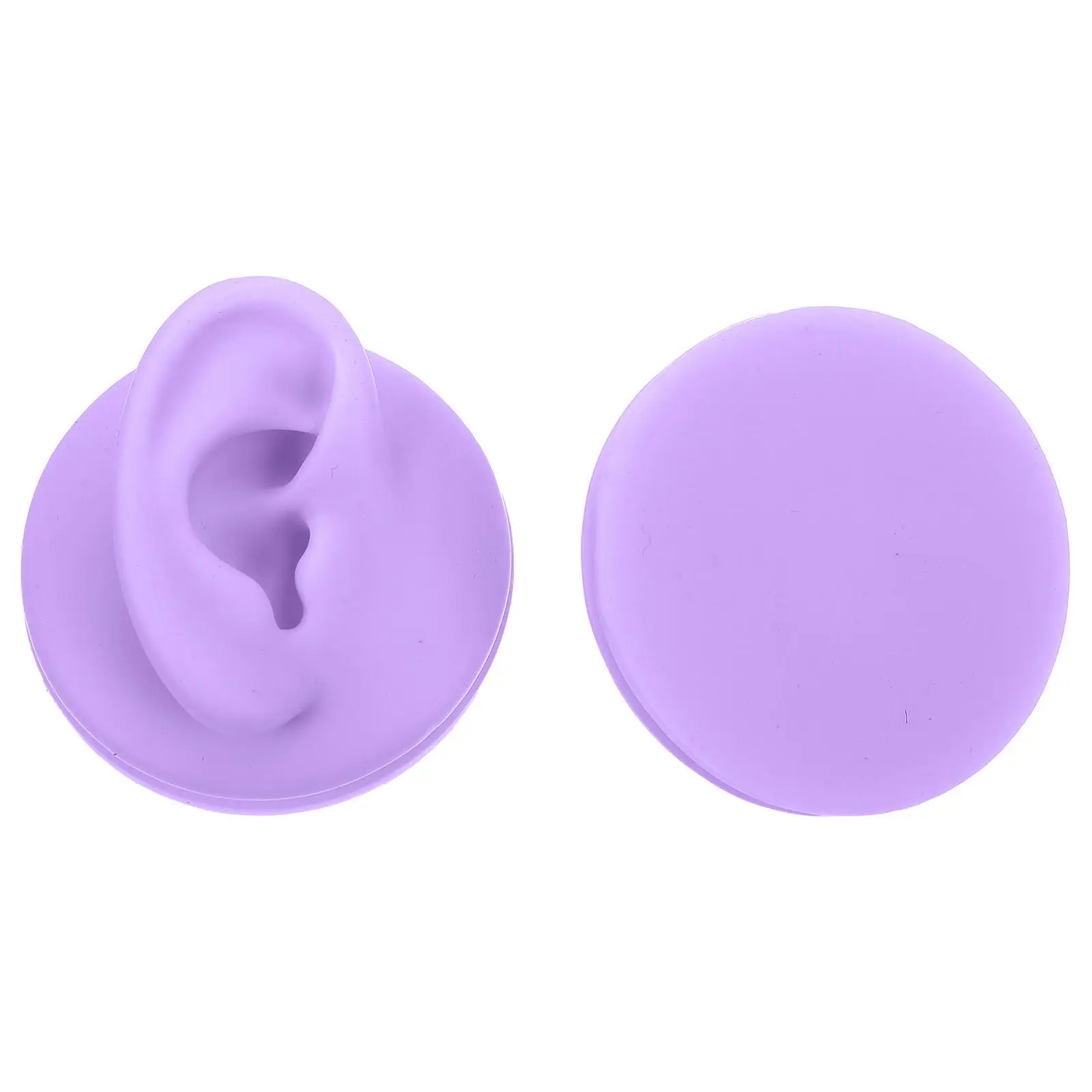 

2Pcs Silicone Ear Model for Piercing Practice Studs Display Colored Artificial Ears Smooth Durable Health Care