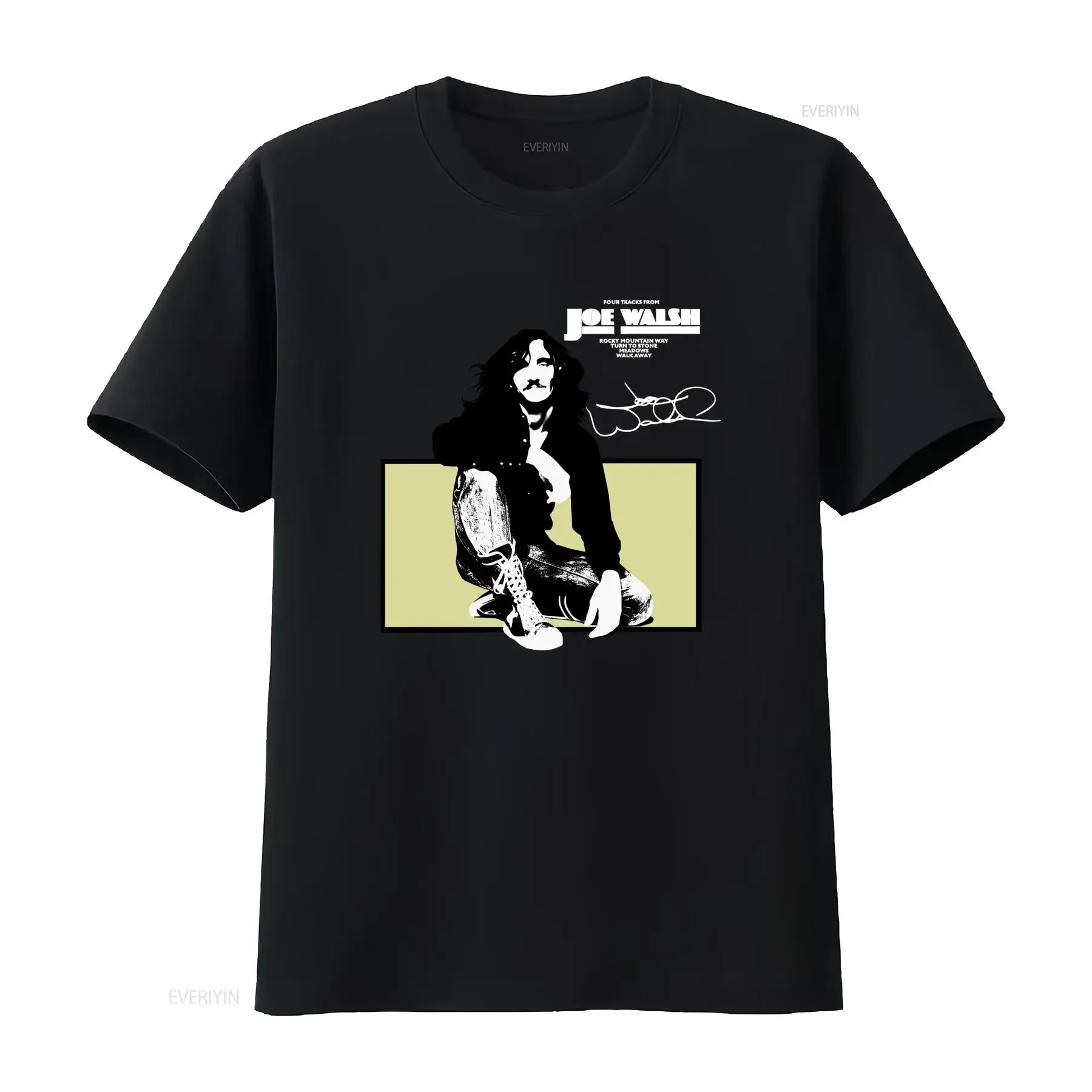 Vintage Joe Walsh Album Design Cotton T Shirt Sport Grey S 234Xl Aa902 vintage Washed Comfortable Slightly Breathable