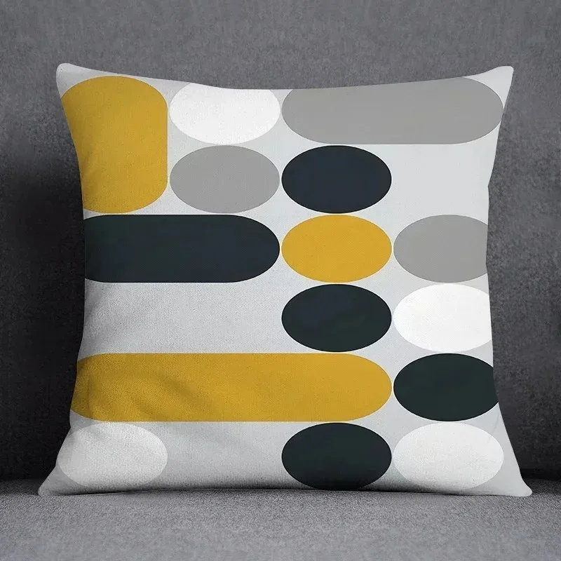 Semicircle Combination Pattern Series Home Office Square Pillowcase