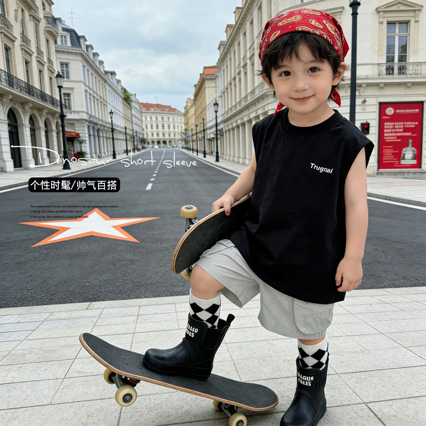 

2026 Summer Boys Toddler Kids Sleeveless Tank Top Vest Solid Color Casual Cotton Tee Shirt For Streetwear Sports