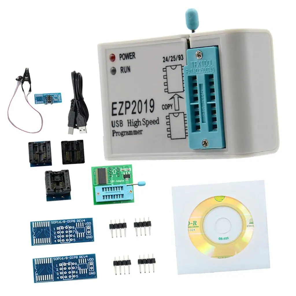 EZP2019 Alto ​ ​ 24 25 26 93 Suporte para programador Bios USB SPI