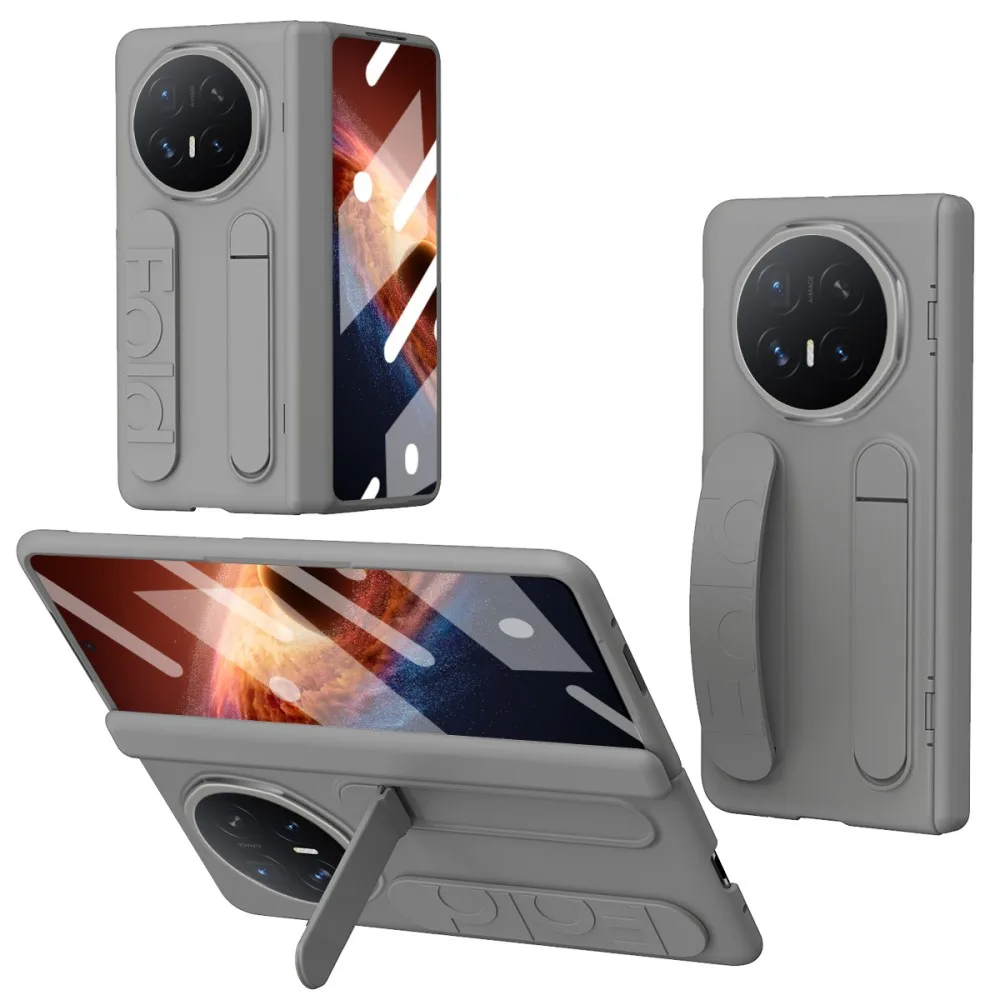 

For Honor Magic V6 Wristband Bracket Phone Case Front Protection Film PC Hard Shell Protection Hinge Shockproof Back Cover