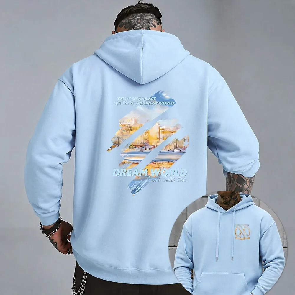 Autumn and Winter Fashion Trends - Oil Painting Graffiti Hoodies - Men's and Women's Casual Loose Hoodies