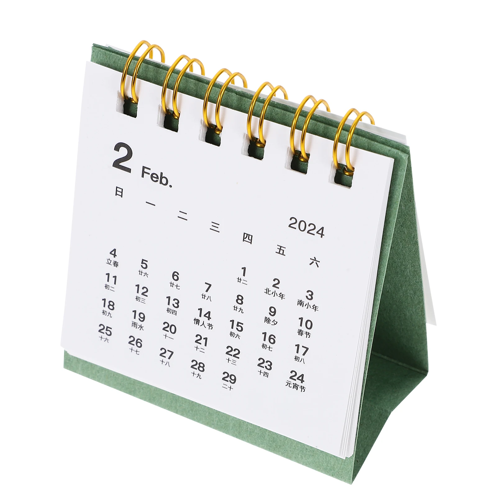 

Standing Calendar Cute Little Desk Desktop Calendars Paper Mini Small for Blank