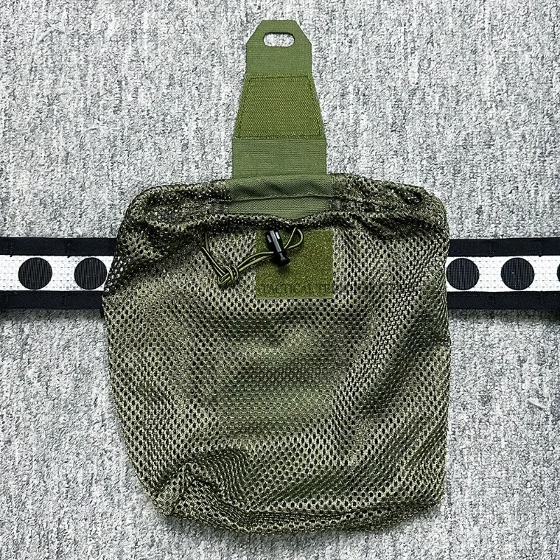 Taktische Folding Dump Pouch Kordelzug Magazin Utility Pouch Mesh Taille Tasche Roll Up Faltbare Recovery Tool Pack EDC Lagerung Tasche – Detail 13