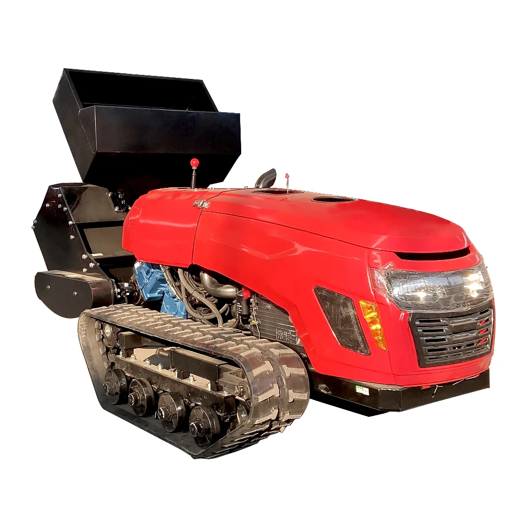 Remote Control Orchard Small Crawler Tiller Multi Function Tracked Micro Cultivator