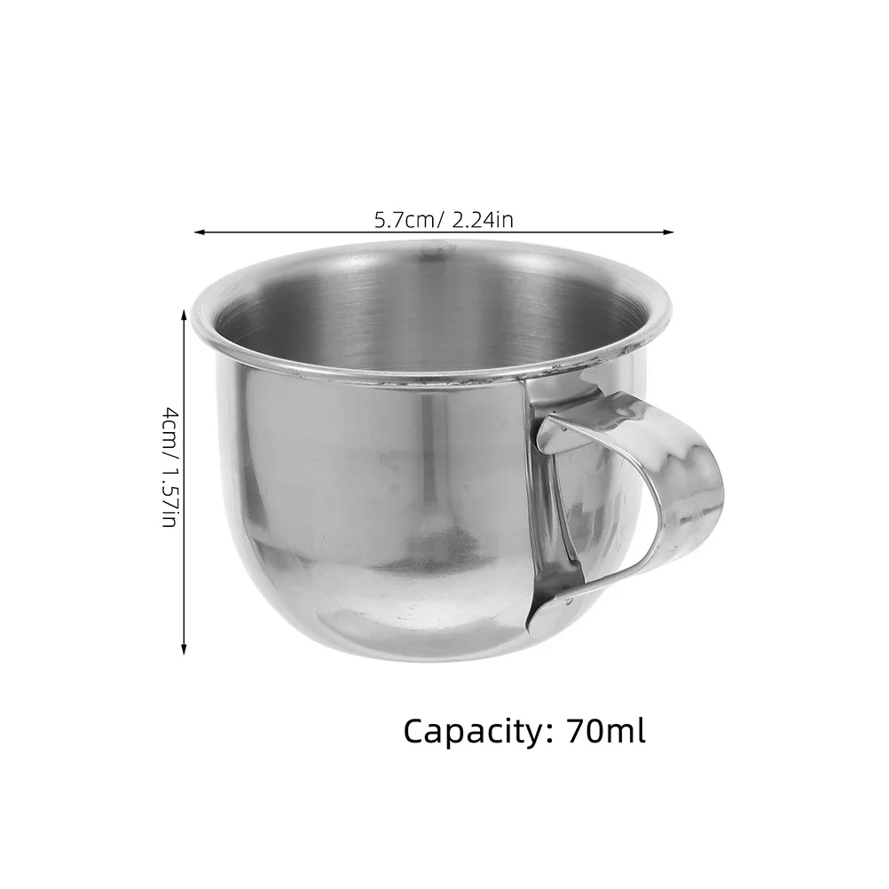 2 bicchieri per acqua in acciaio inossidabile, bicchieri antiruggine per caffè, tè, vino, piccola tazza per sake, contenitore per bevande da cucina